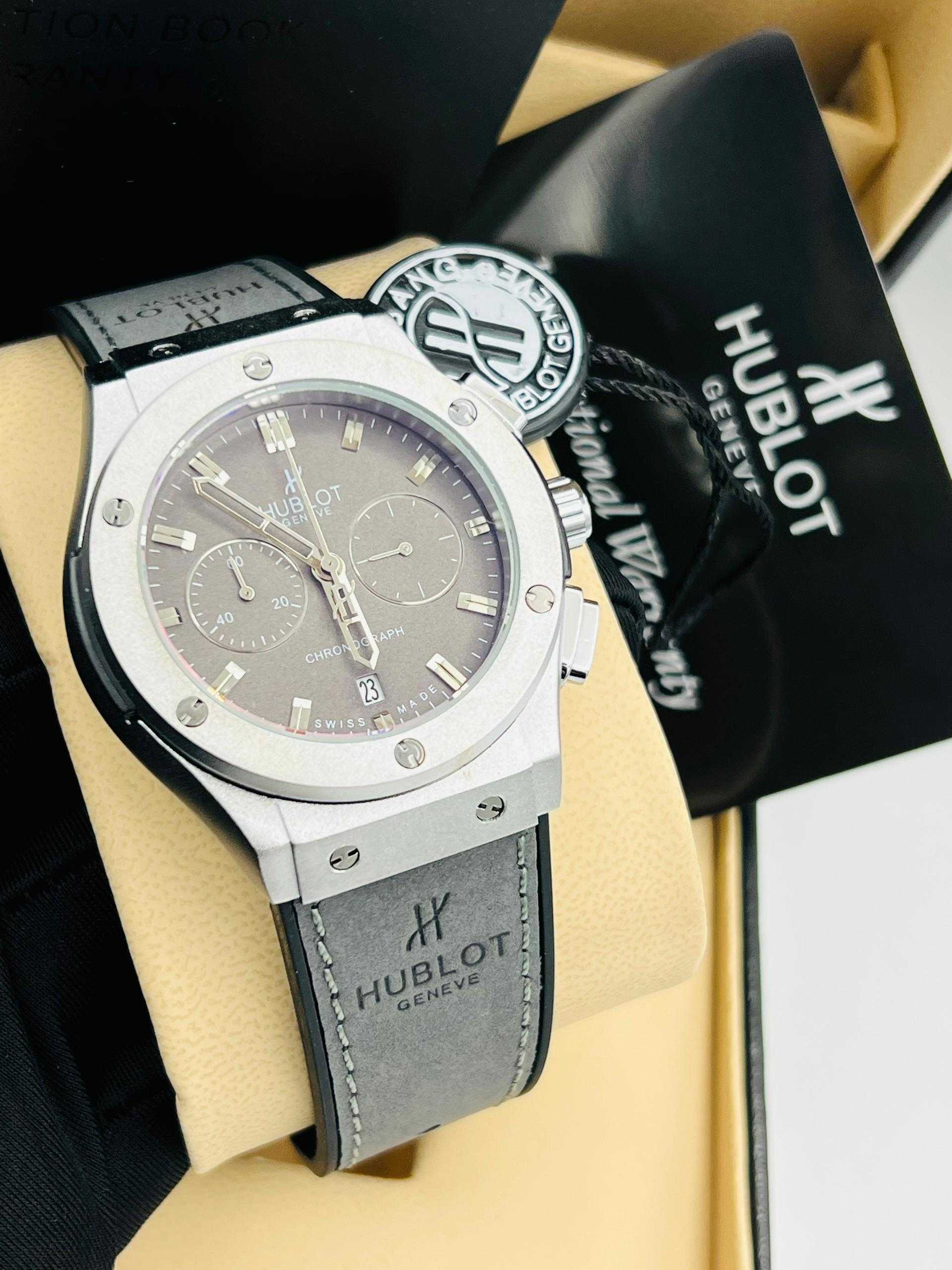 HUBLOT LEATHER CHRONOGRAPH ⌚