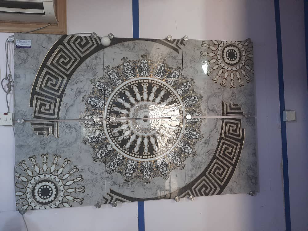 Center decorations tiles for sale at STI market Coker Orile