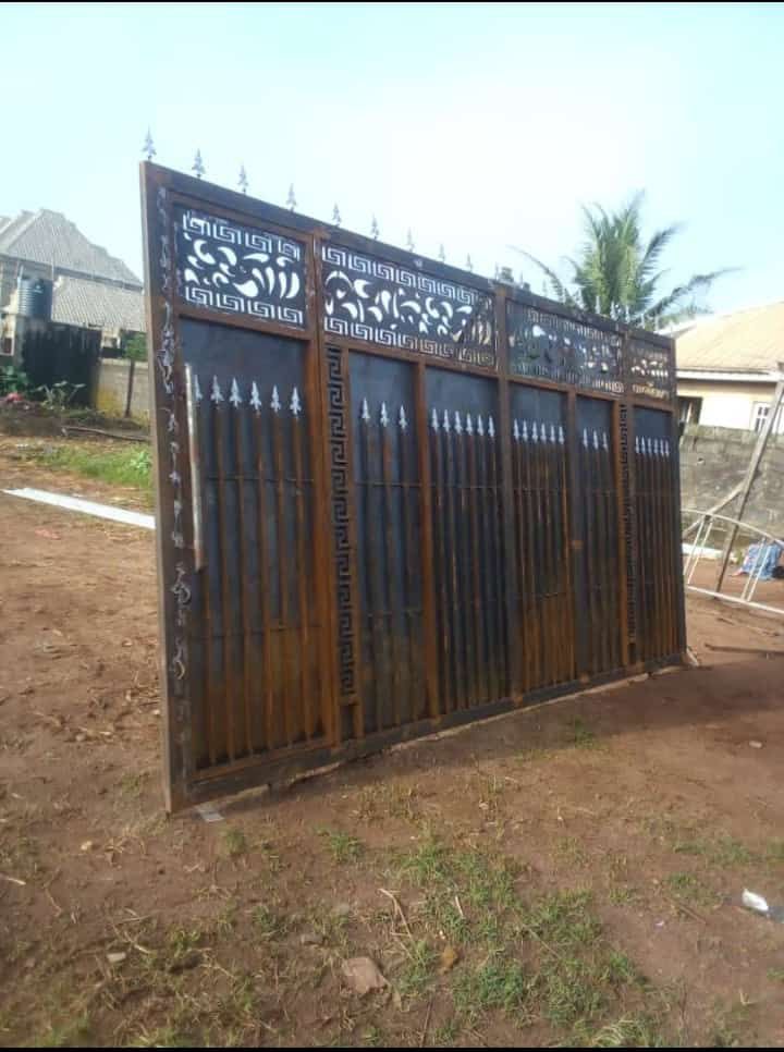 Different designs of iron Gate for sale at ikorodu