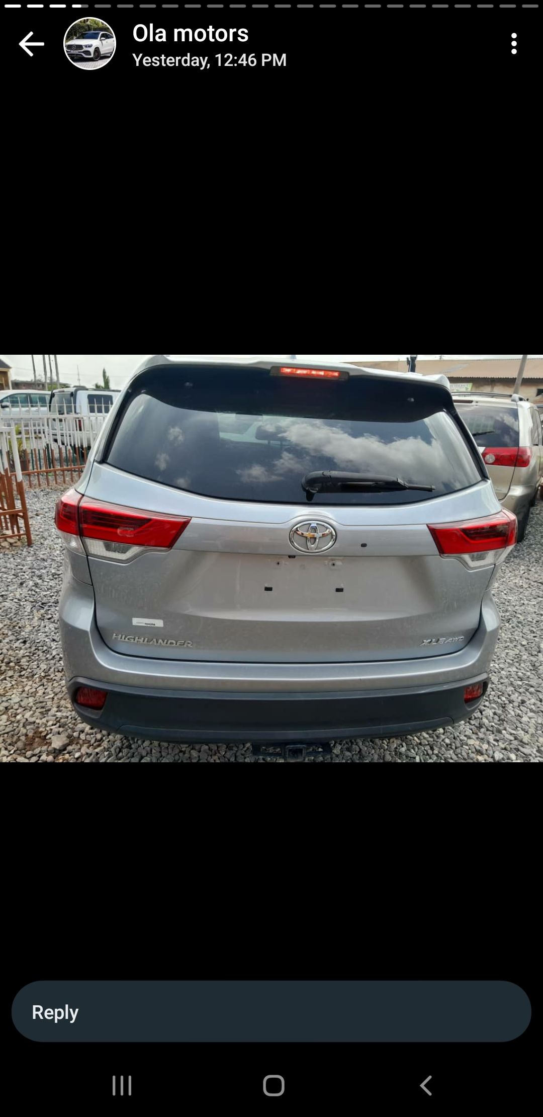 Toyota highlander 2017 for sale
