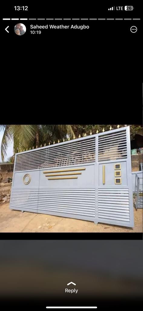 Channel Gate for sale at ikorodu