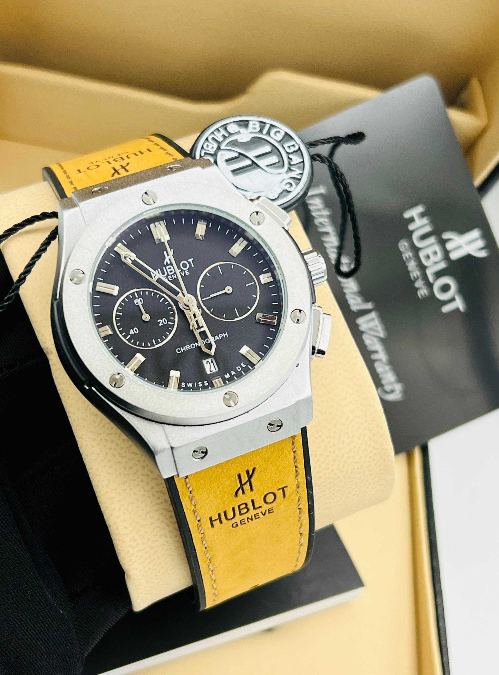 HUBLOT LEATHER CHRONOGRAPH ⌚