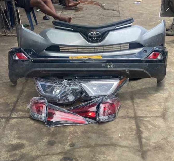 Front and back bumper for sale at ladipo market