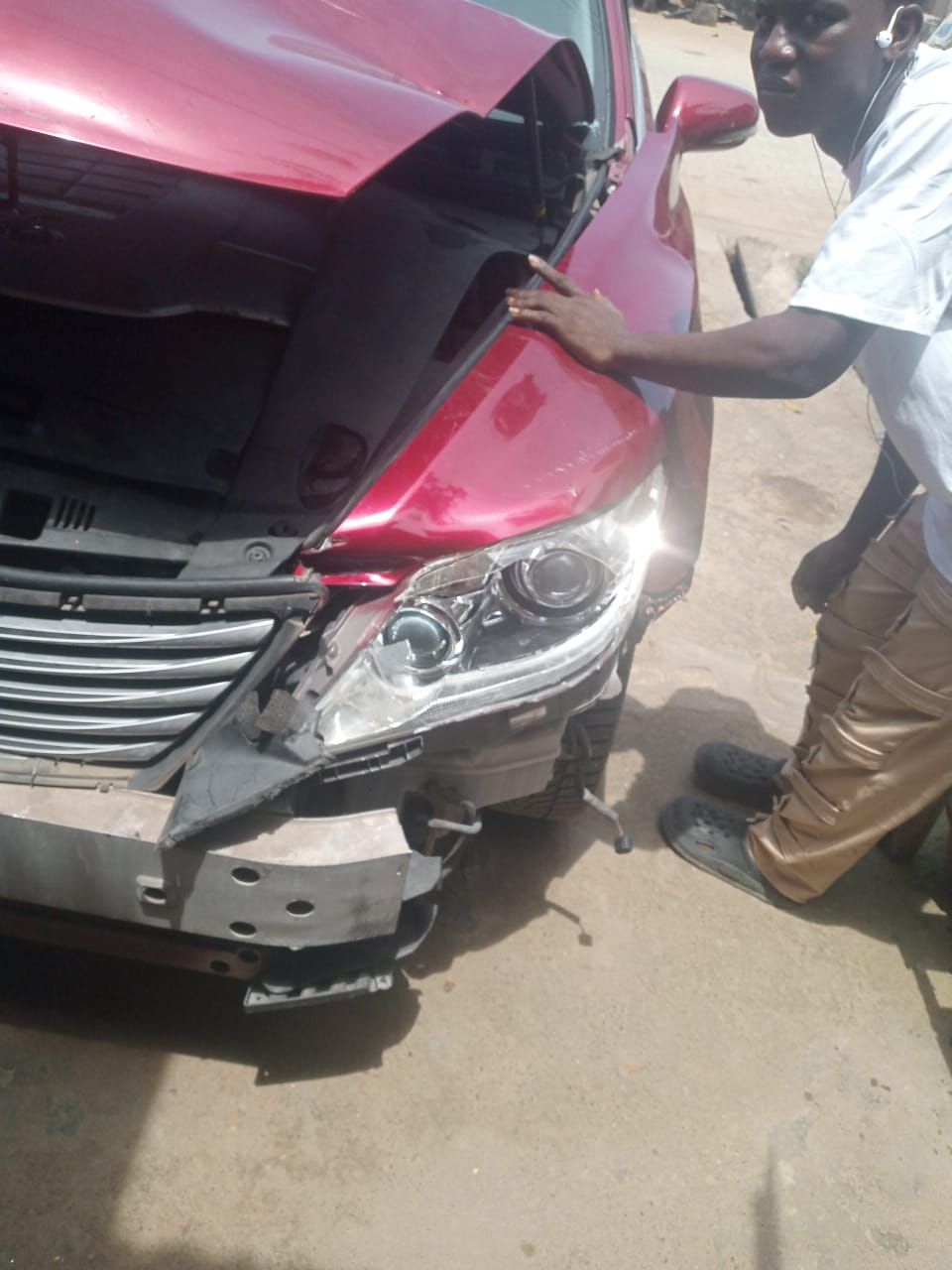 Front and back light for sale at ladipo Market