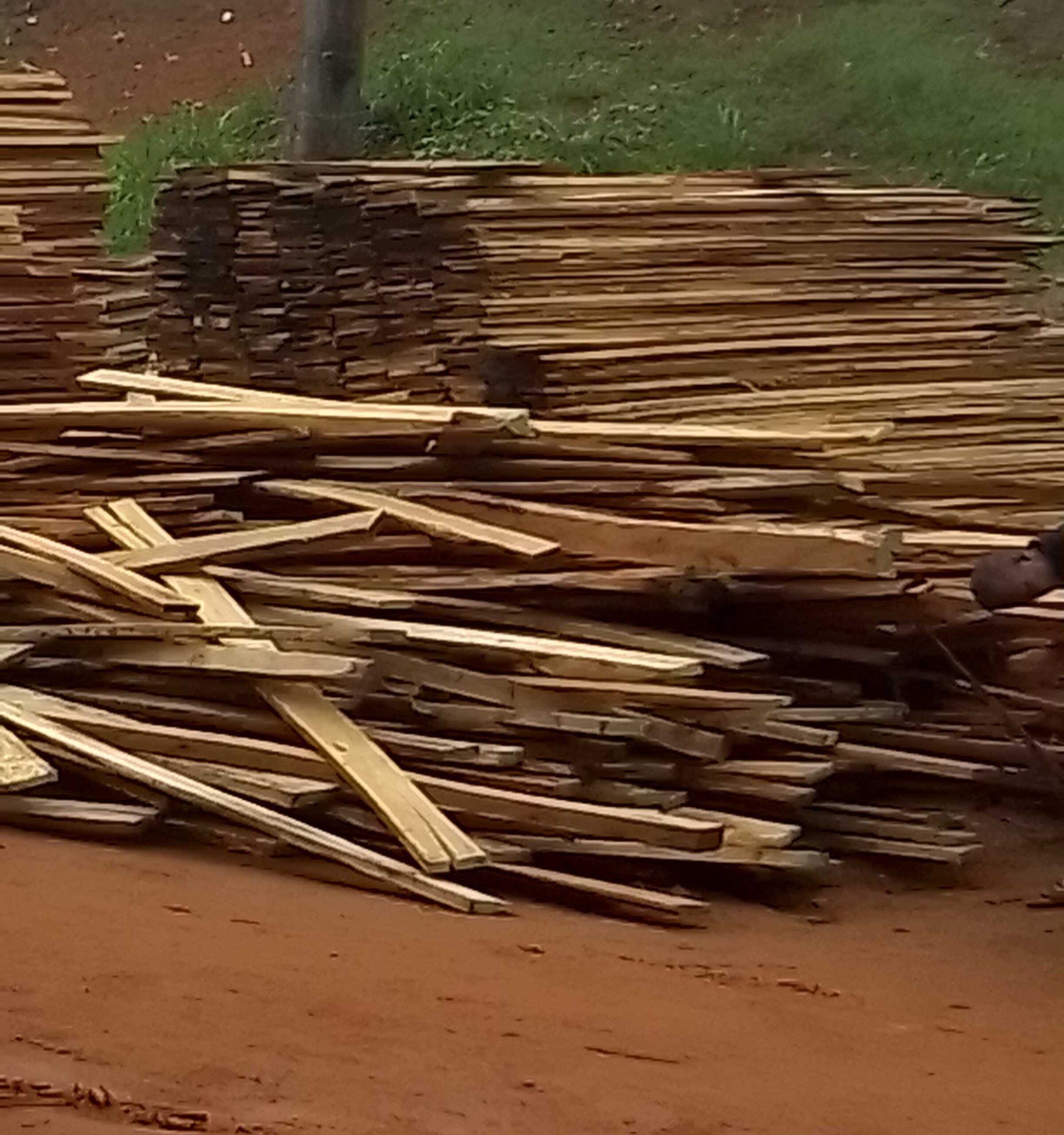 Different types of wooden material for sale at ikorodu
