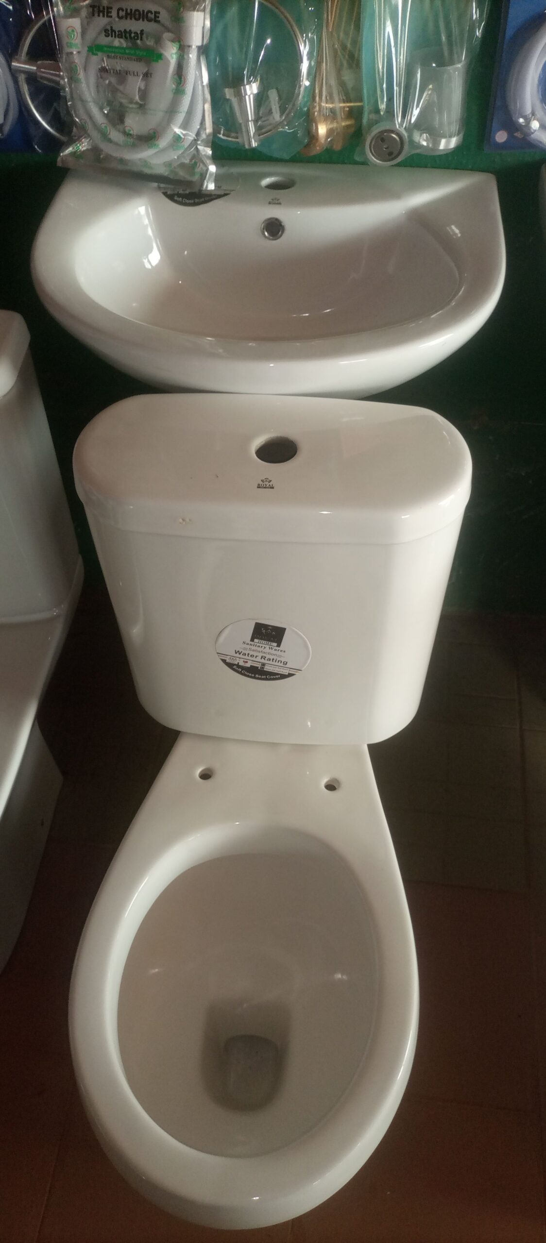 Complete WC with washing hand basing for sale at ikeja along