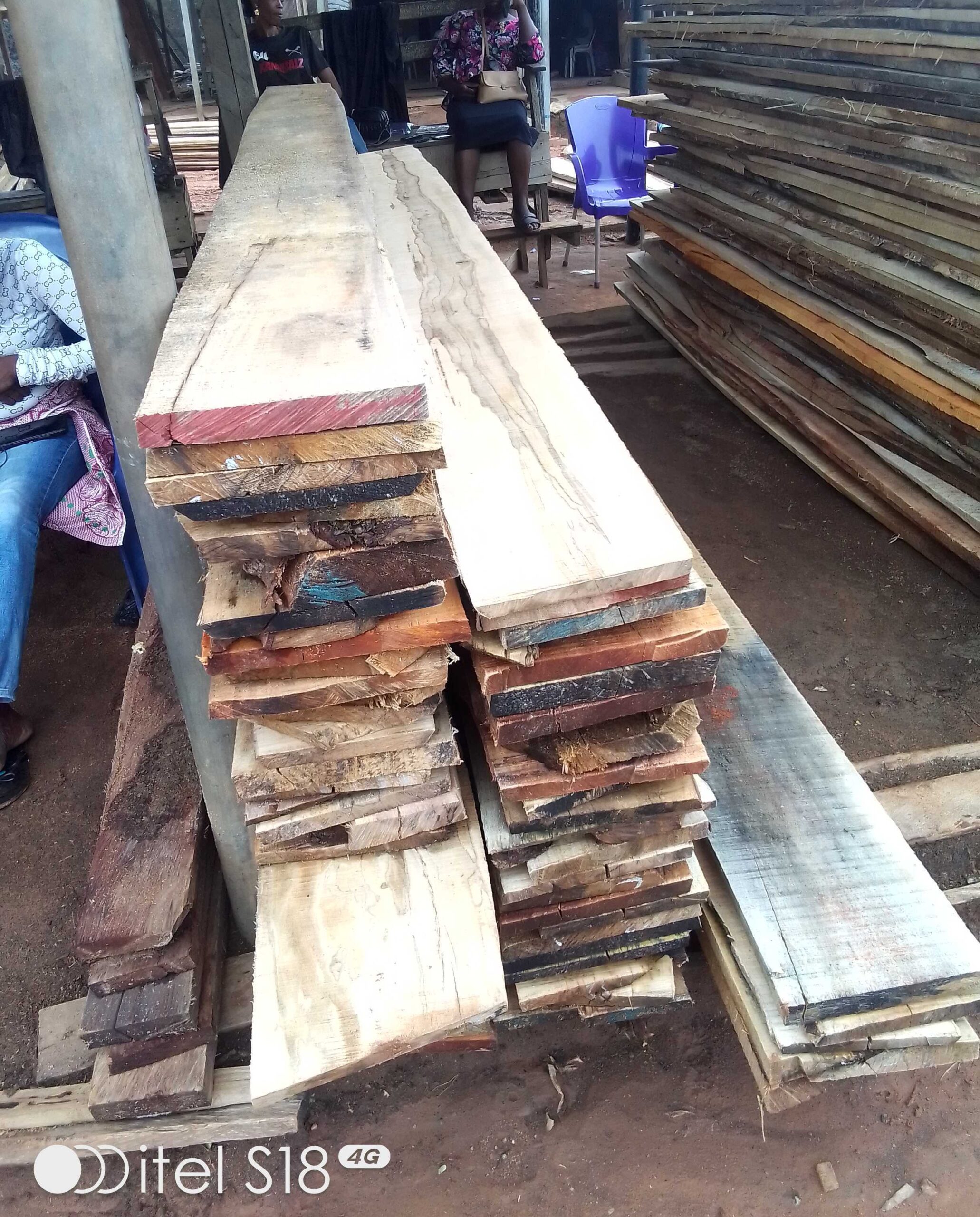 Facing bored wooden material for sale at ikorodu