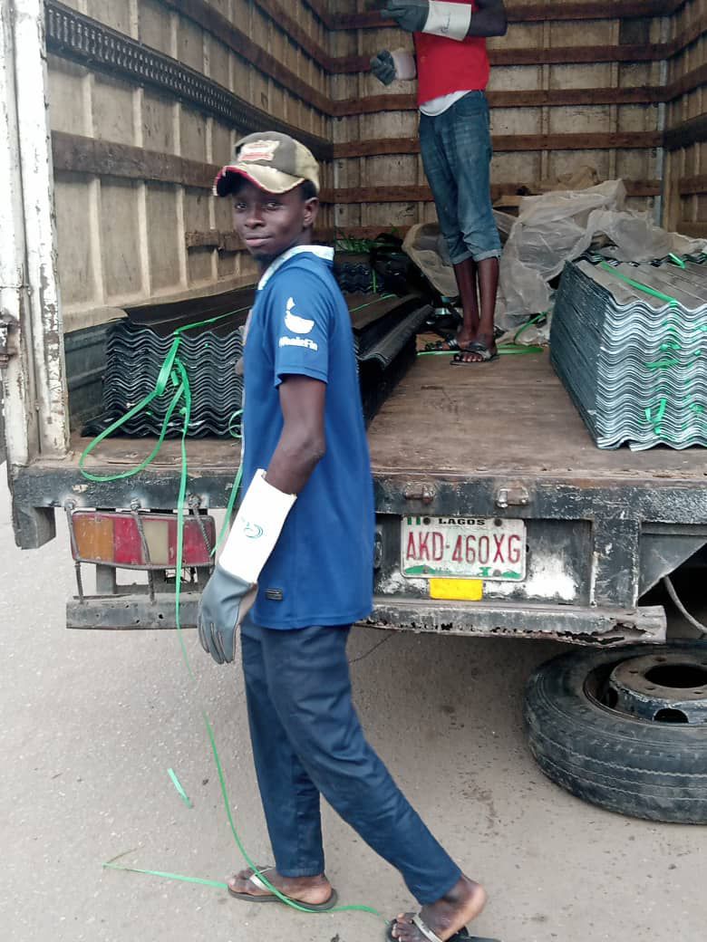 Wooden door for sale at Ikorodu itamaga sawmill