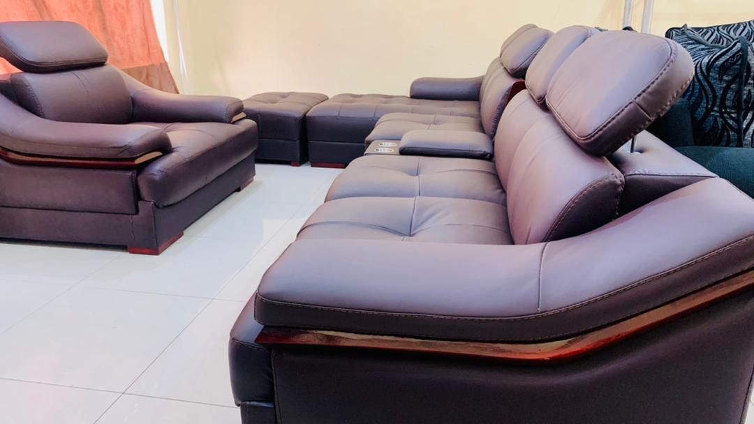 L Shape Leather Sofa for sale at ikeja