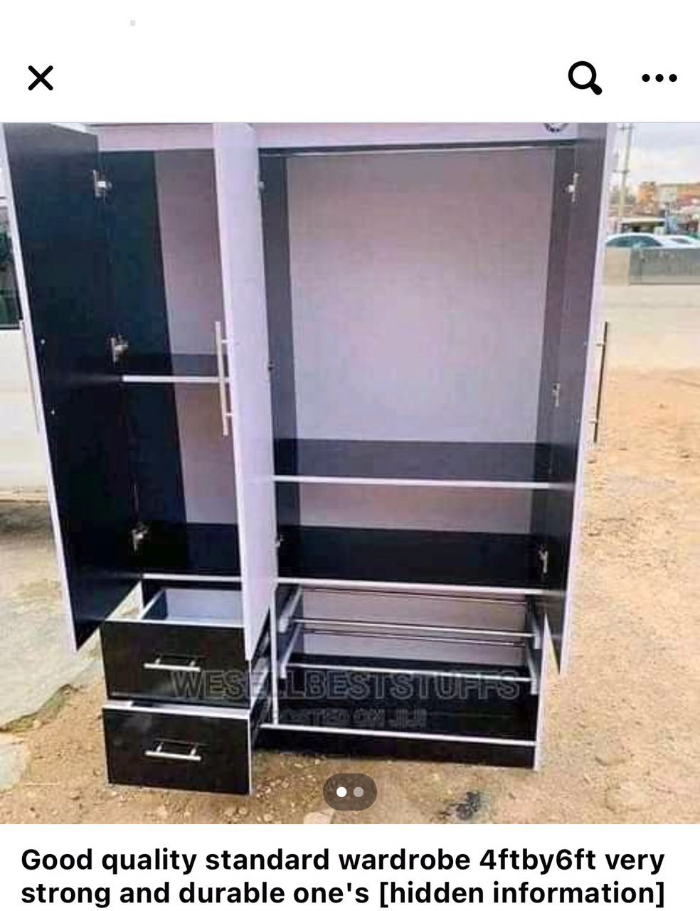 2 face HDF WORDROPE for sale at Ikeja