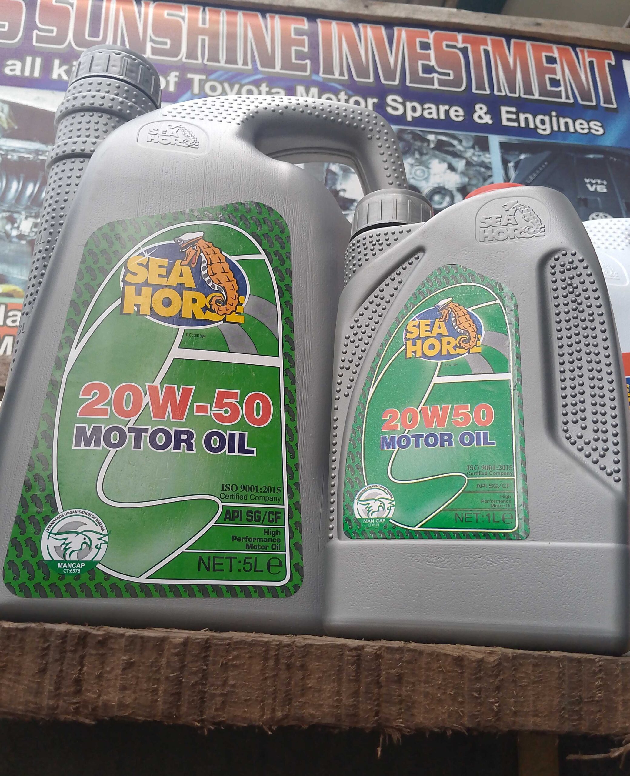 All kinds of motor oil for sale at ladipo market