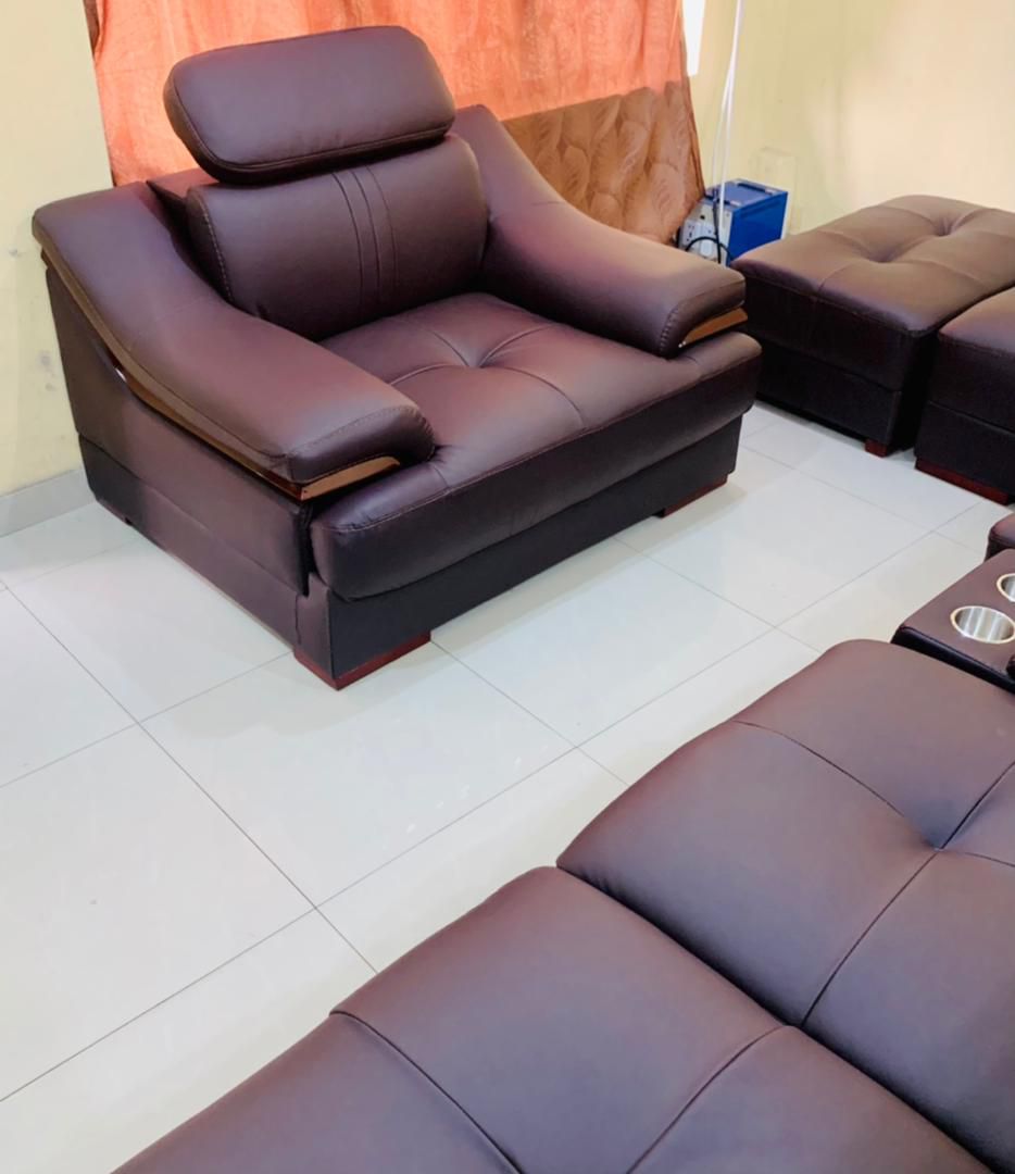 L Shape Leather Sofa for sale at ikeja