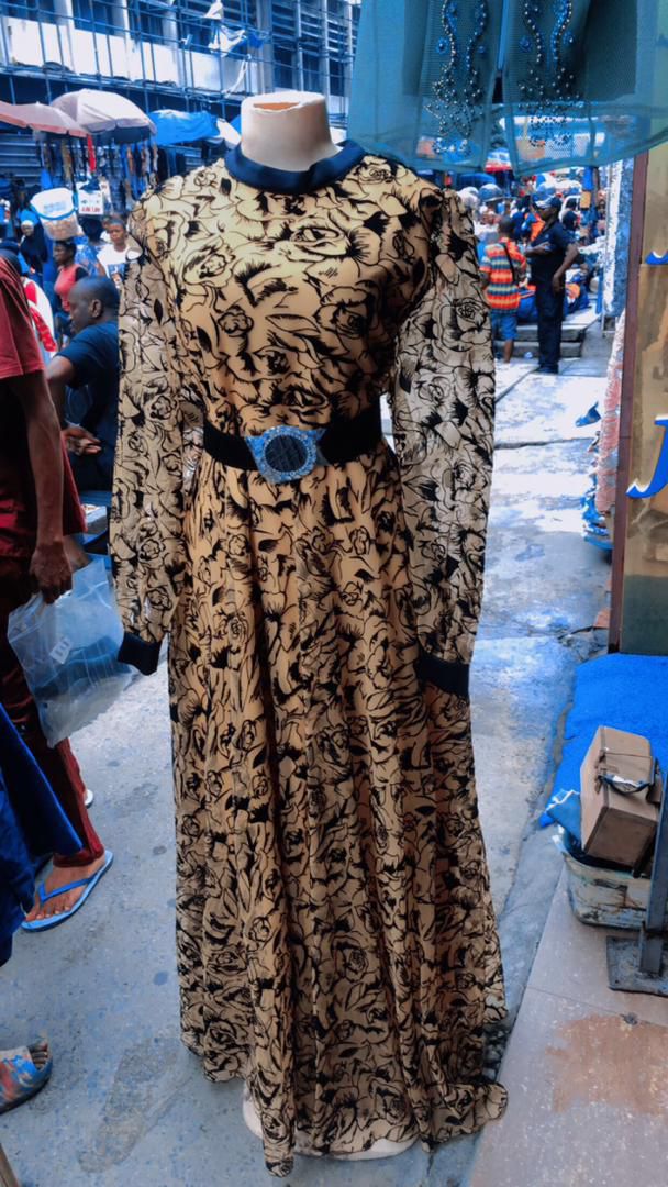 Designer gowns for sale at balogun market