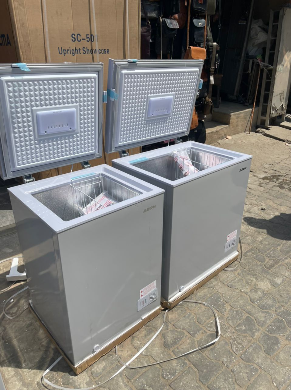 Fridge and freezer