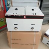 Gas cook oven and deep fryer table top