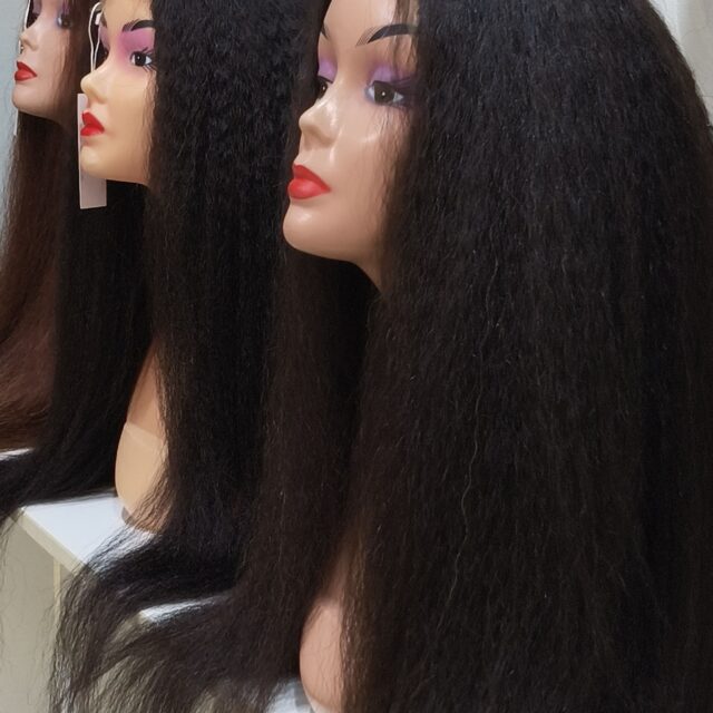 Kinky straight hair